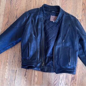 Black Leather Motorcycle Jacket